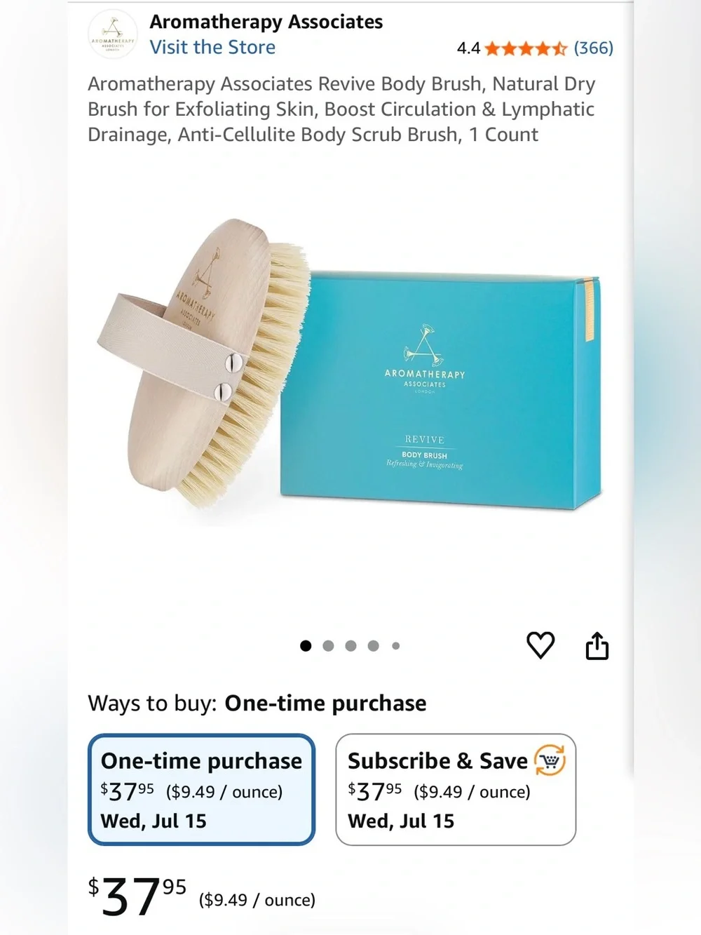 NWT Wooden Dry Brush - Cactus Bristles